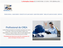 Tablet Screenshot of creaspsaudeonline.com.br